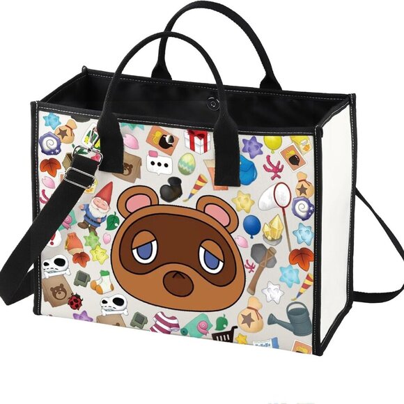 Handbags - Animal Tote Bag Cotton Spacious Shoulder Bag Gift for Gamer Villager Fans